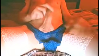 Stroking My Cock In My Knickers